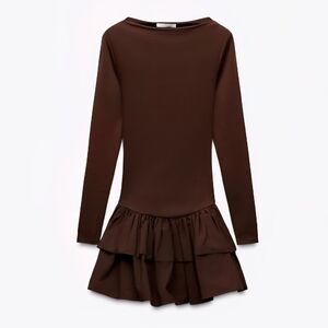 Zara Brown Mini Dress